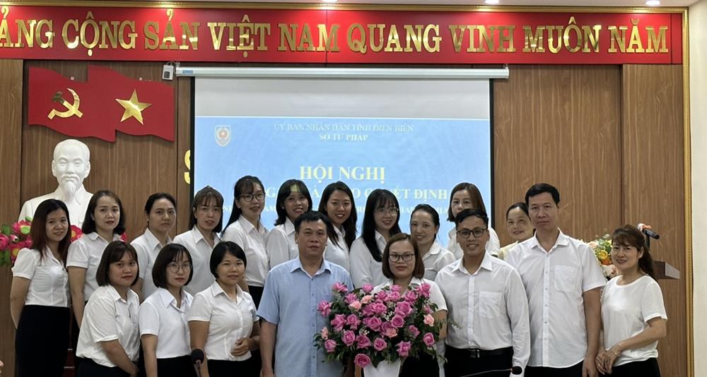 Sở Tư pháp tổ chức Hội nghị công bố và trao quyết định bổ nhiệm Giám đốc Trung tâm Trợ giúp pháp lý Nhà nước tỉnh Điện Biên