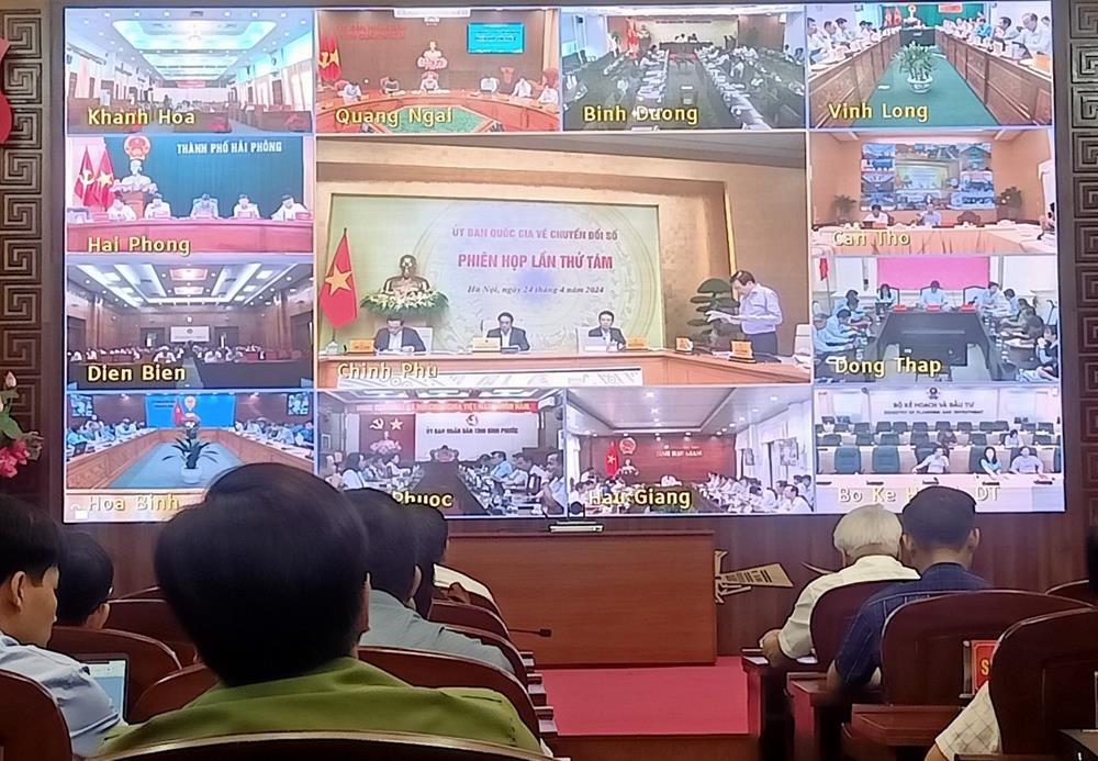 Sở Tư pháp thành viên Ban chỉ đạo chuyển đổi số tỉnh Điện Biên tham Phiên họp thứ 8 Ủy ban Quốc gia về Chuyển đổi Số tại điểm cầu tỉnh