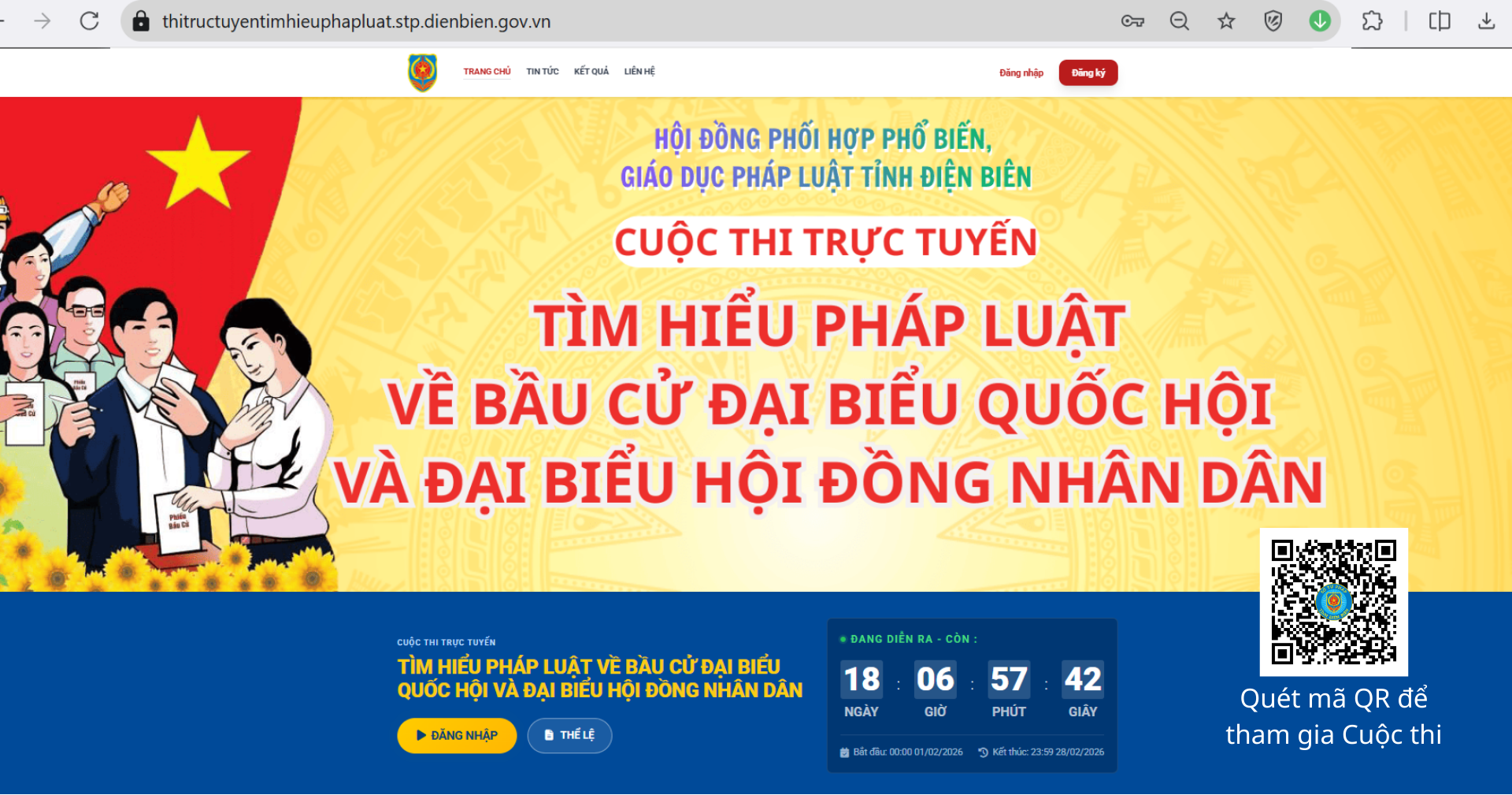 Kết quả những ngày đầu tham gia Cuộc thi trực tuyến “Tìm hiểu pháp luật về bầu cử đại biểu Quốc hội và đại biểu Hội đồng nhân dân” trên địa bàn tỉnh Điện Biên