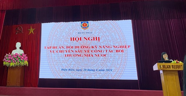 Sở Tư pháp Điện Biên phối hợp với Cục Bồi thường nhà nước-Bộ Tư pháp tổ chức hội nghị tập huấn, bồi dưỡng kỹ năng, nghiệp vụ chuyên sâu về công tác bồi thường Nhà nước