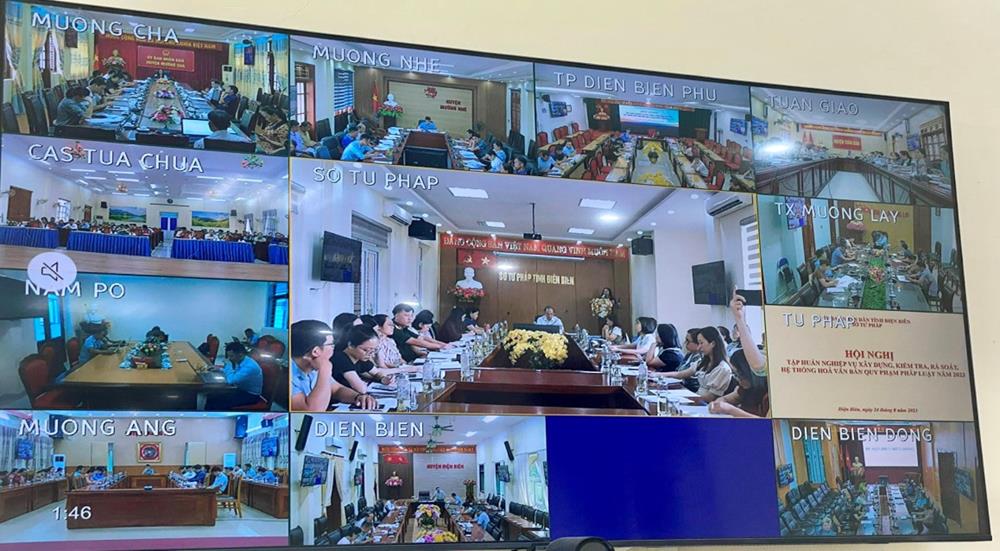 Sở Tư pháp tổ chức Hội nghị Tập huấn nghiệp vụ xây dựng, kiểm tra, rà soát, hệ thống hoá văn bản quy phạm pháp luật năm 2023
