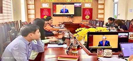 Đảng ủy Sở Tư pháp tham dự Hội nghị toàn quốc quán triệt, triển khai thực hiện Nghị quyết số 79 - NQ/TW và Nghị quyết số 80 - NQ/TW của Bộ Chính trị