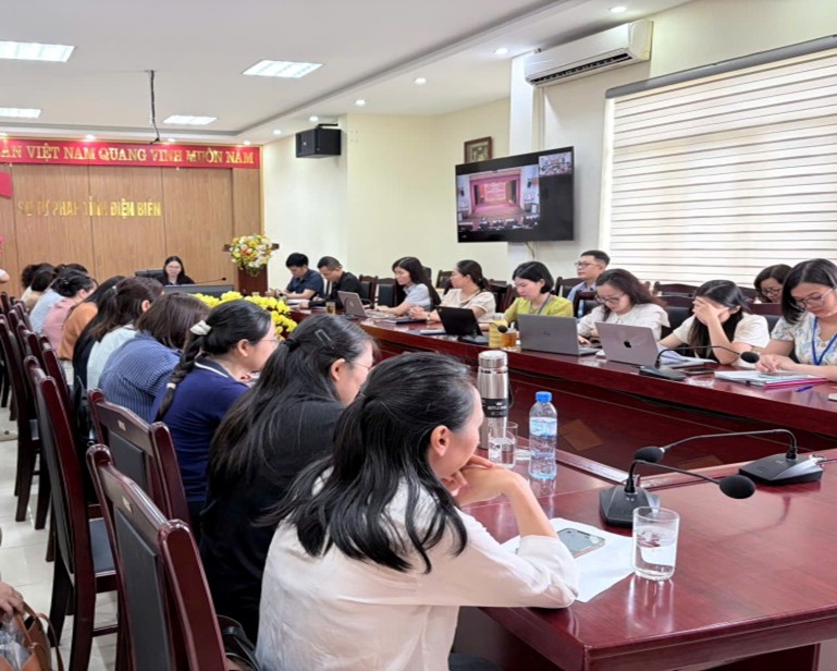 Đảng bộ Sở Tư pháp tỉnh Điện Biên tham dự Hội nghị học tập, quán triệt, tuyên truyền, triển khai thực hiện các văn bản của Trung ương, của tỉnh tháng 5/2026