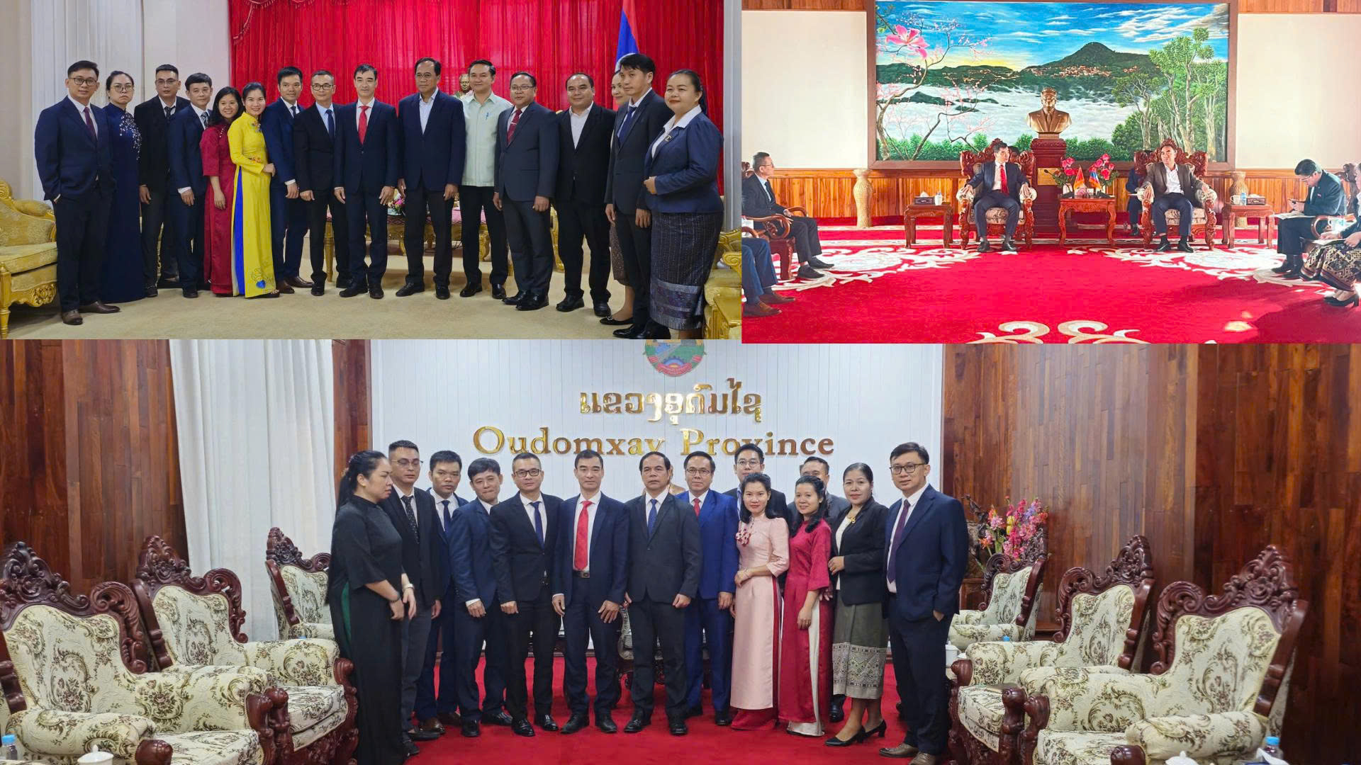 Đoàn công tác Sở Tư pháp tỉnh Điện Biên thăm và làm việc với các Sở Tư pháp tại ba tỉnh Bắc Lào