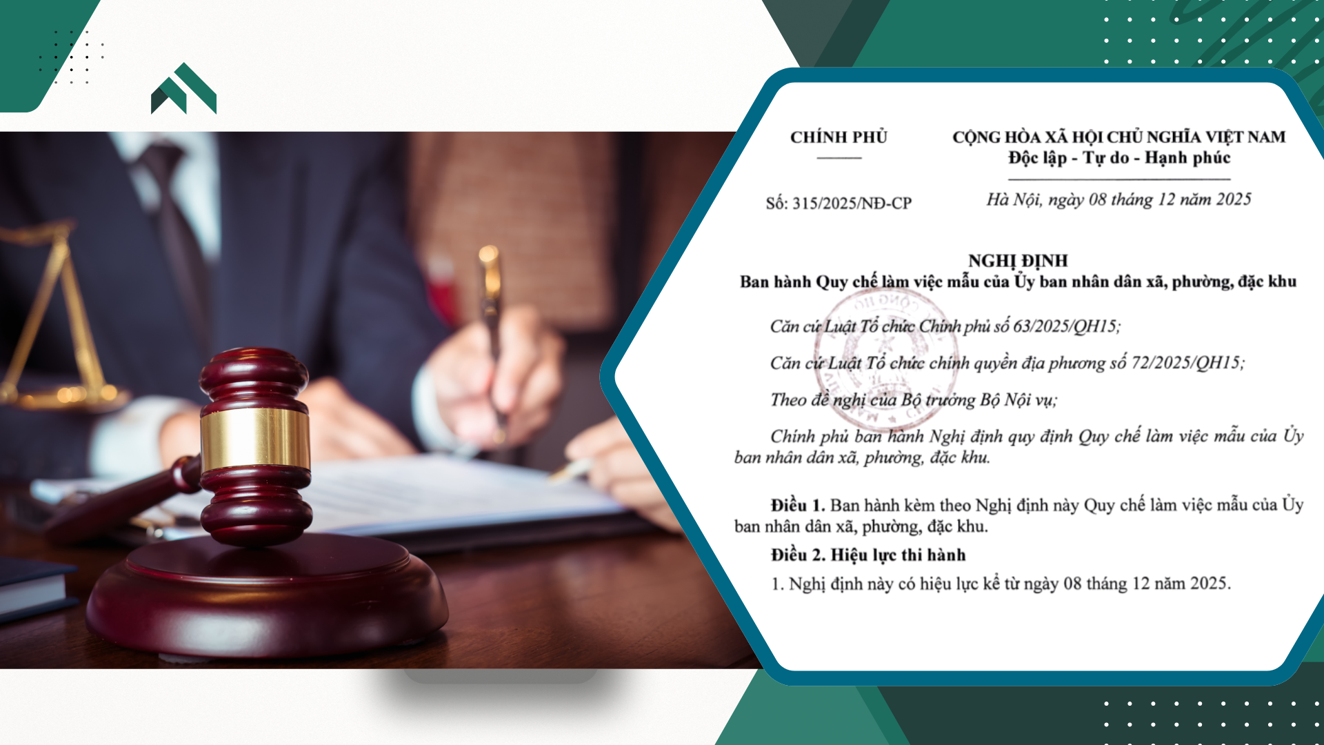 Quy định mới về trách nhiệm, phạm vi giải quyết công việc của Chánh Văn phòng Hội đồng nhân dân và Ủy ban nhân dân cấp xã tại Quy chế làm việc mẫu của Ủy ban nhân dân xã, phường, đặc khu