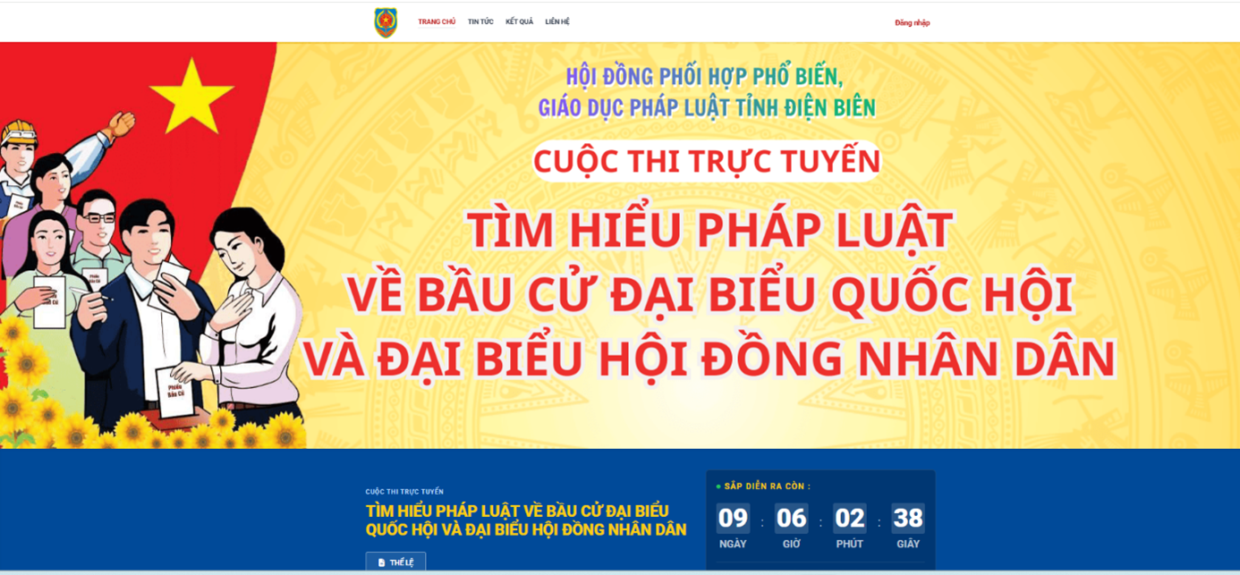 Tuyên truyền Cuộc thi trực tuyến “Tìm hiểu pháp luật về bầu cử đại biểu Quốc hội và đại biểu Hội đồng nhân dân” trên địa bàn tỉnh Điện Biên